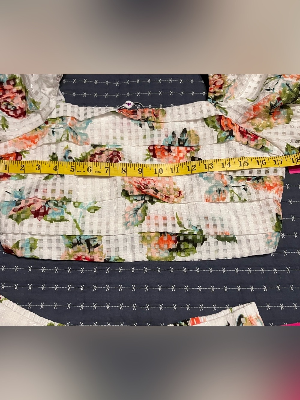 BuddyLove Scottish Rose check puff sleeve top and skirt set - Picture 12 of 12